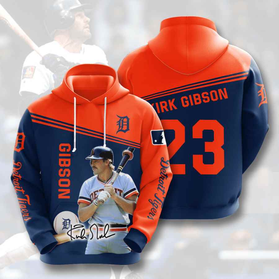 Sports Baseball Mlb Detroit Tigers Kirk Gibson Usa 748 3d Hoodie