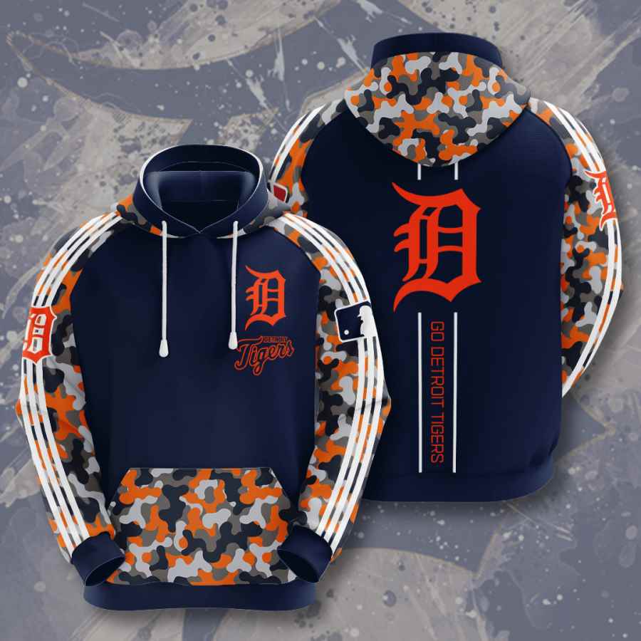 Sports Baseball Mlb Detroit Tigers Usa 485 3d Hoodie