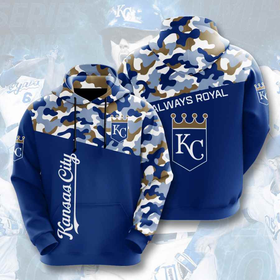 Sports Baseball Mlb Kansas City Royals Usa 185 3d Hoodie