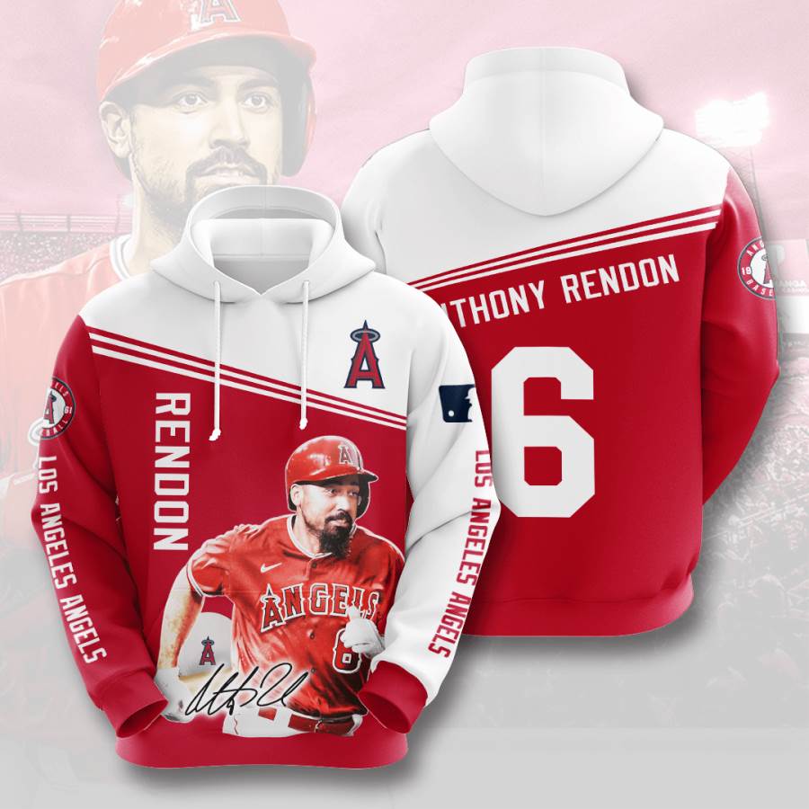 Sports Baseball Mlb Los Angeles Angels Anthony Rendon Usa 786 3d Hoodie