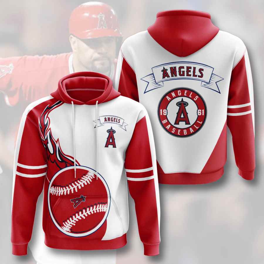 Sports Baseball Mlb Los Angeles Angels Usa 522 3d Hoodie