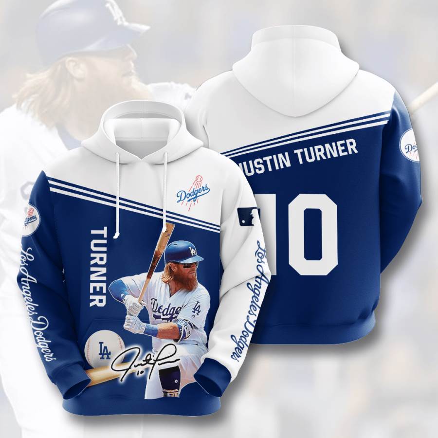 Sports Baseball Mlb Los Angeles Dodgers Justin Turner Usa 798 3d Hoodie