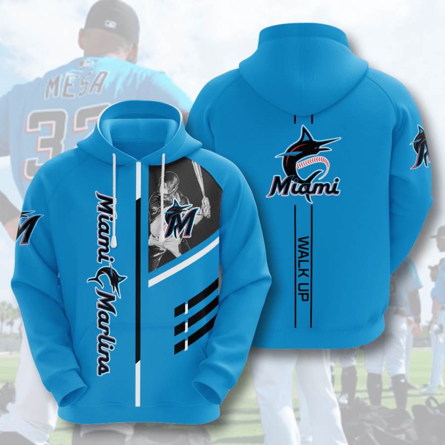 Sports Baseball Mlb Miami Marlins Usa 207 3d Hoodie