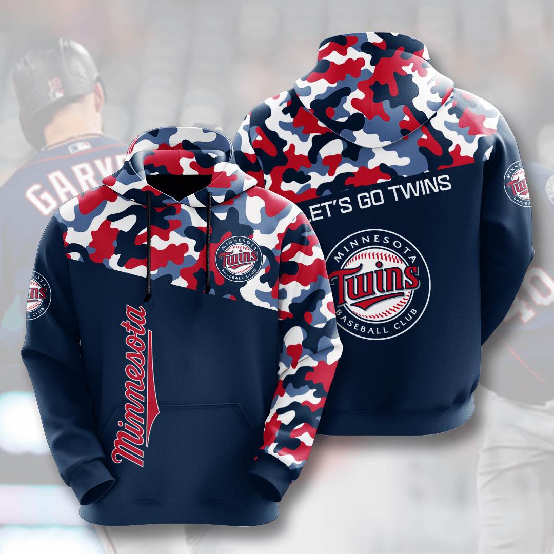 Sports Baseball Mlb Minnesota Twins Usa 213 3d Hoodie