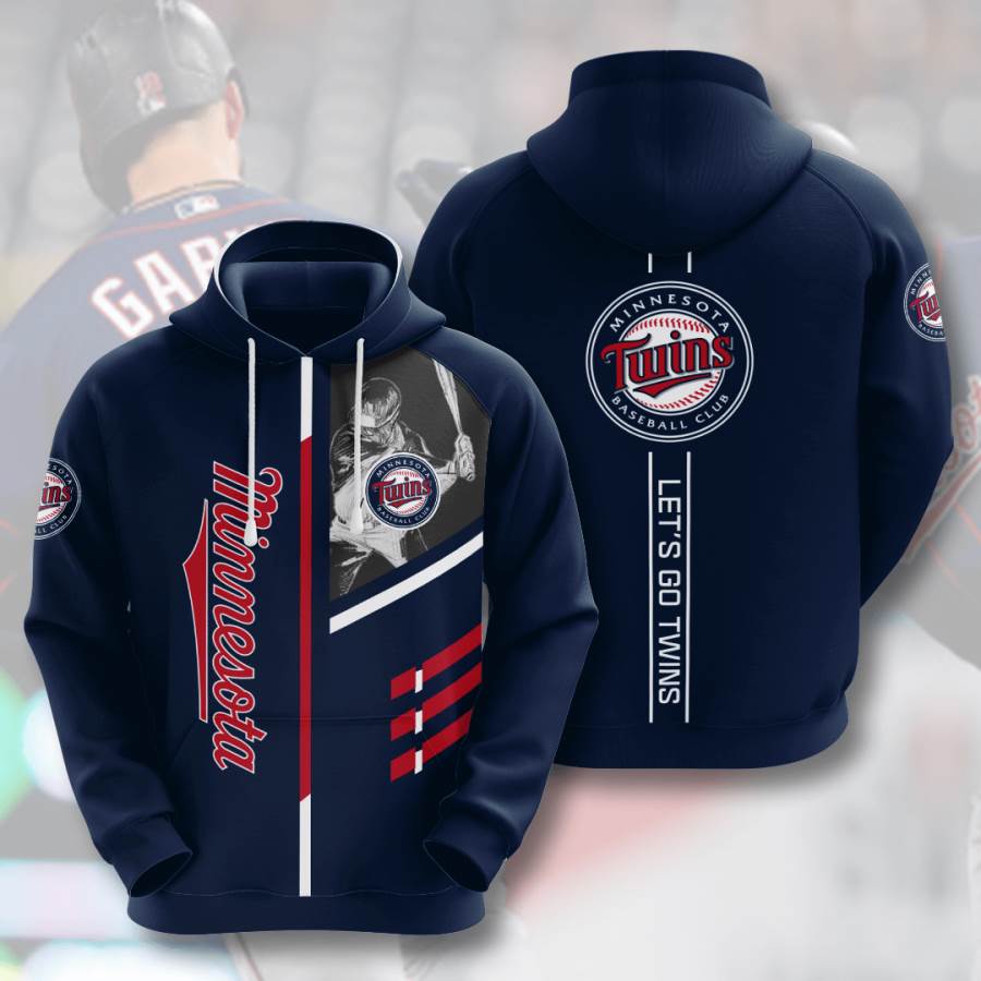 Sports Baseball Mlb Minnesota Twins Usa 214 3d Hoodie