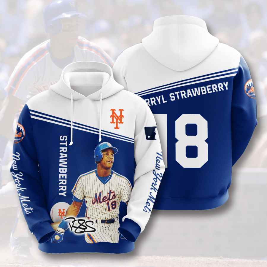 Sports Baseball Mlb New York Mets Darryl Strawberry Usa 851 3d Hoodie