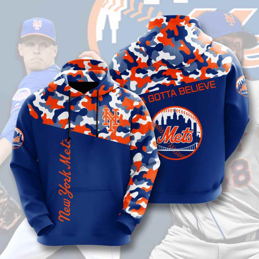 Sports Baseball Mlb New York Mets Usa 242 3d Hoodie