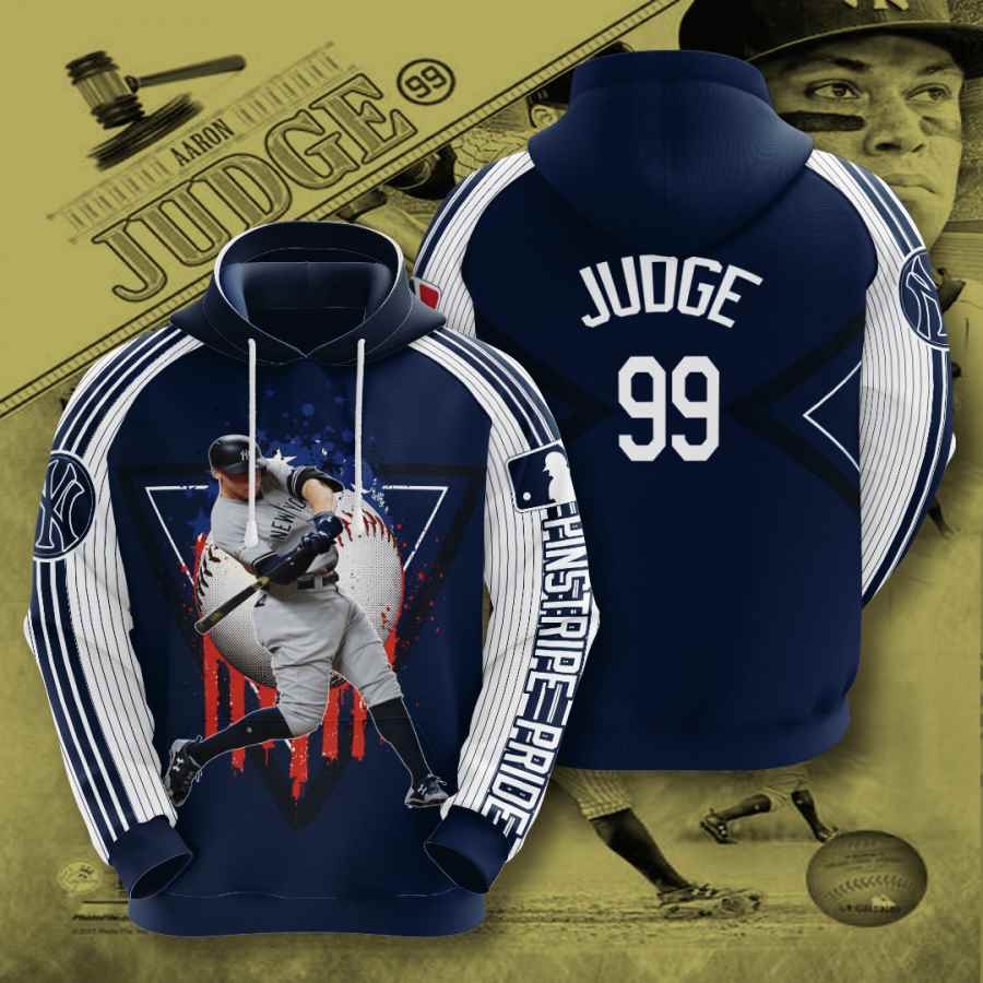 Sports Baseball Mlb New York Yankees Aaron Judge Usa 1160 3d Hoodie