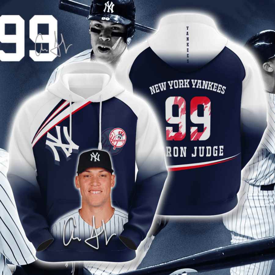 Sports Baseball Mlb New York Yankees Aaron Judge Usa 1161 3d Hoodie