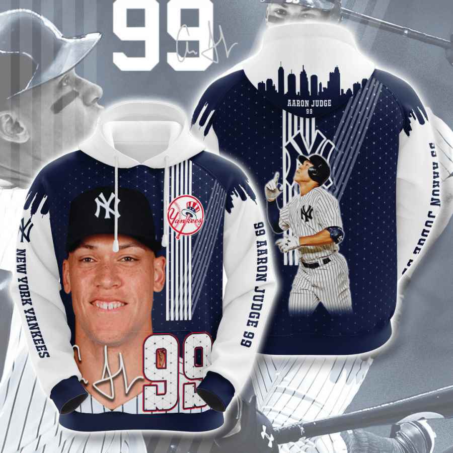 Sports Baseball Mlb New York Yankees Aaron Judge Usa 1162 3d Hoodie