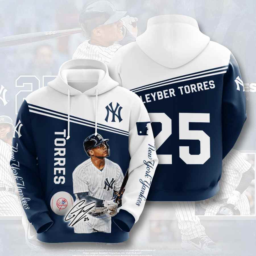 Sports Baseball Mlb New York Yankees Gleyber Torres Usa 859 3d Hoodie