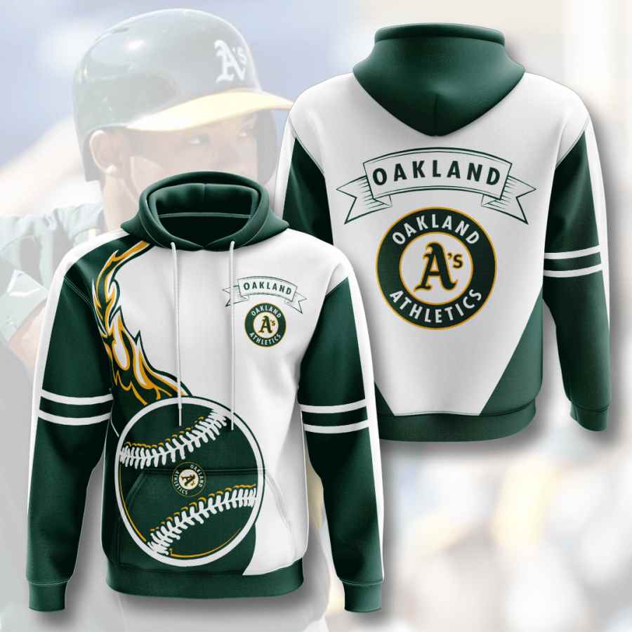 Sports Baseball Mlb Oakland Athletics Usa 600 3d Hoodie