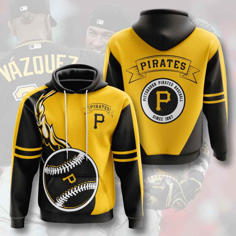 Sports Baseball Mlb Pittsburgh Pirates Usa 612 3d Hoodie