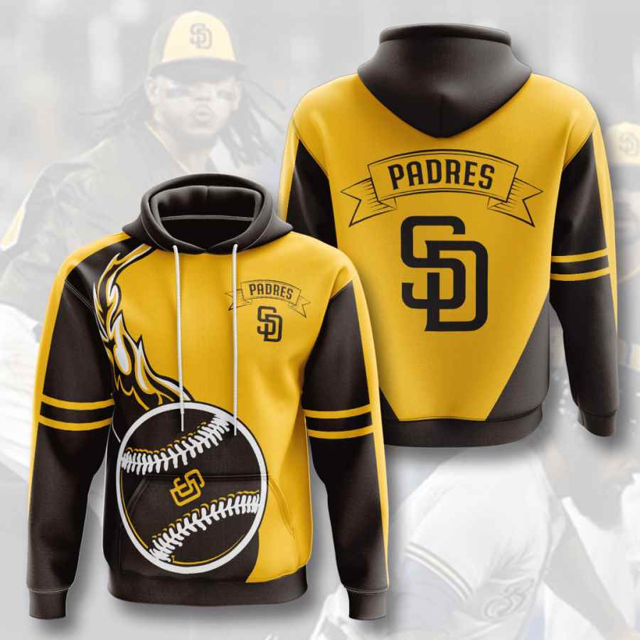 Sports Baseball Mlb San Diego Padres Usa 636 3d Hoodie