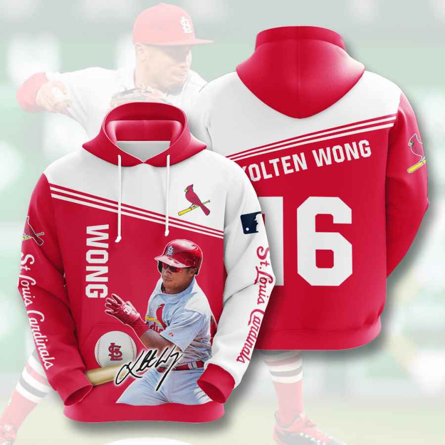 Sports Baseball Mlb St Louis Cardinals Kolten Wong Usa 1229 3d Hoodie