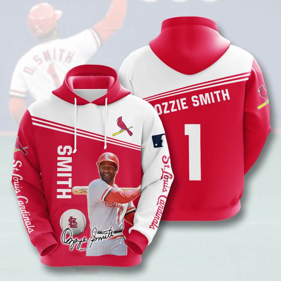 Sports Baseball Mlb St Louis Cardinals Ozzie Smith Usa 1230 3d Hoodie