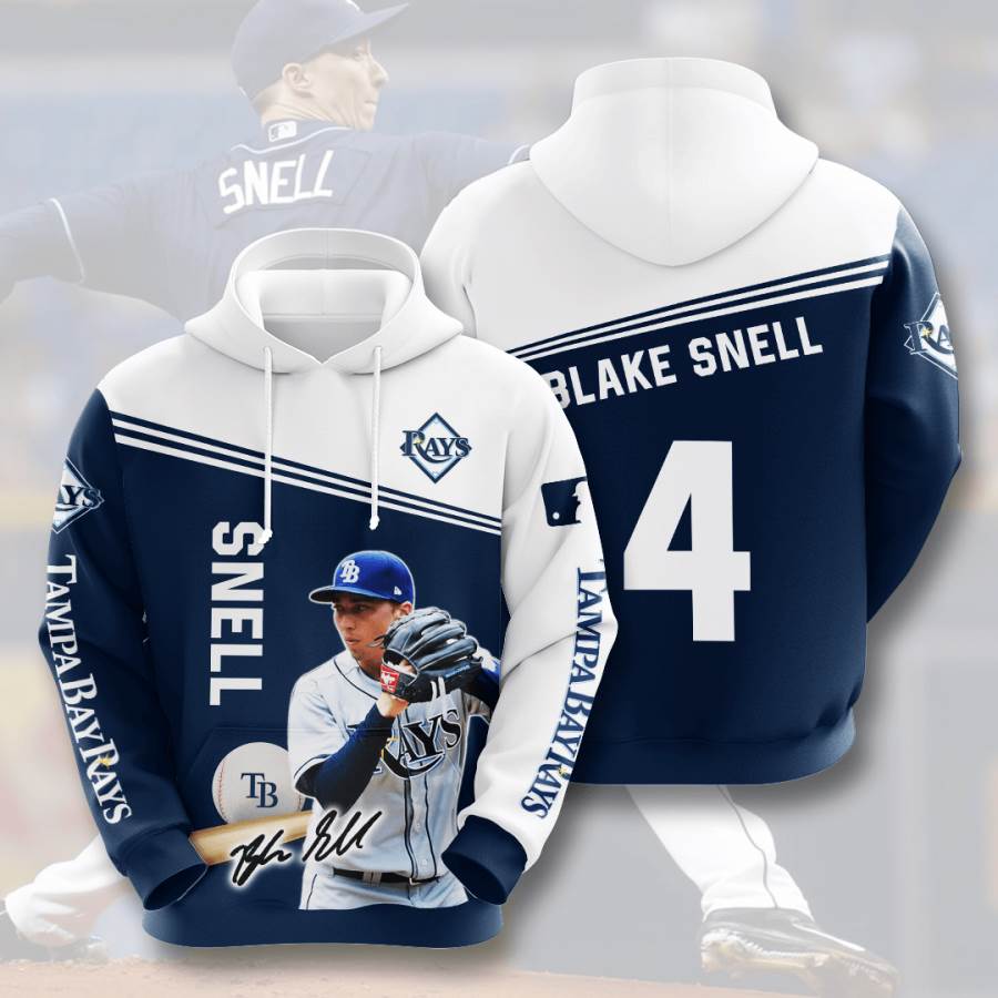 Sports Baseball Mlb Tampa Bay Rays Blake Snell Usa 1232 3d Hoodie