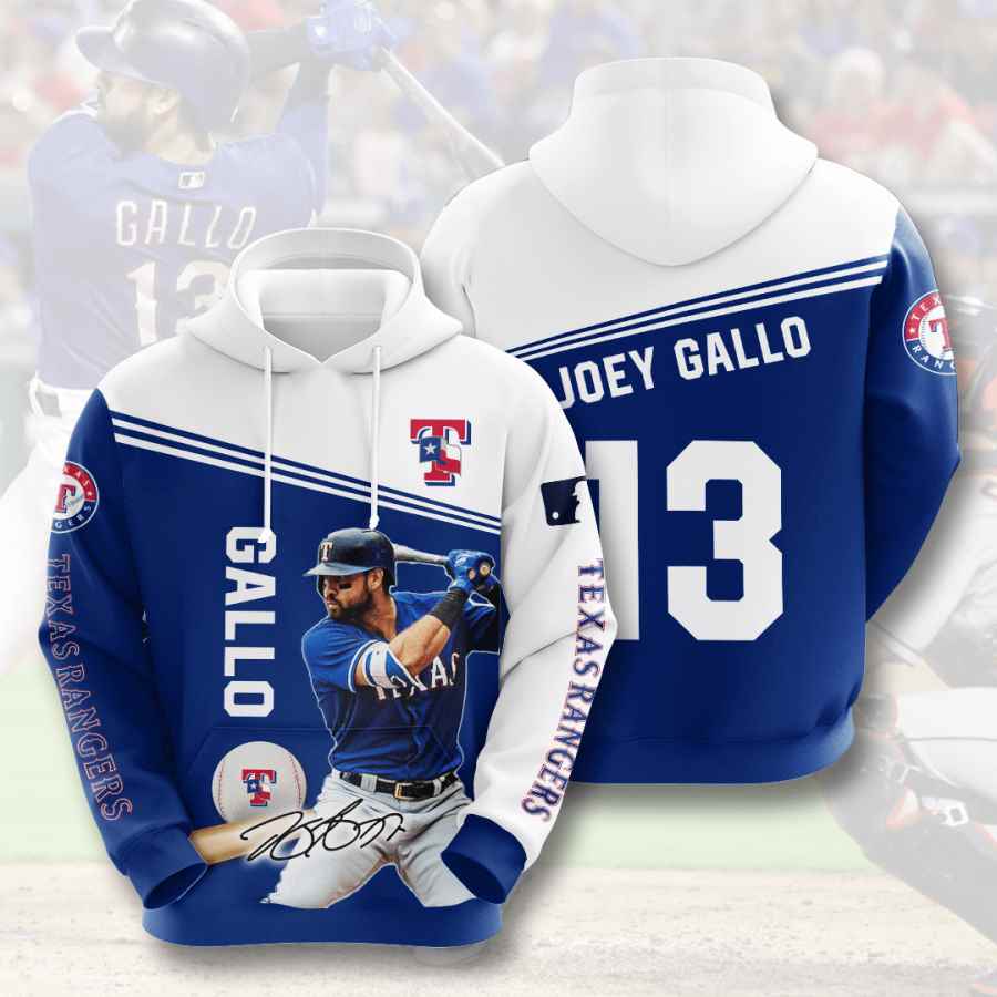 Sports Baseball Mlb Texas Rangers Joey Gallo Usa 1243 3d Hoodie