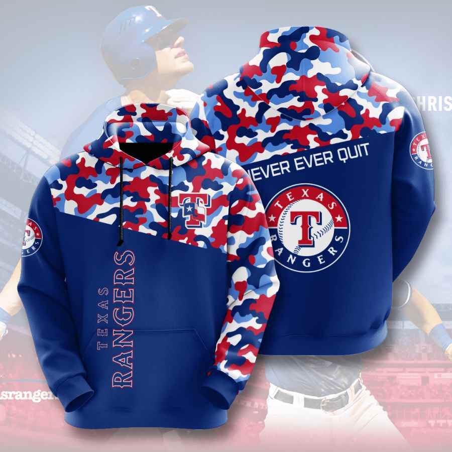 Sports Baseball Mlb Texas Rangers Usa 672 3d Hoodie