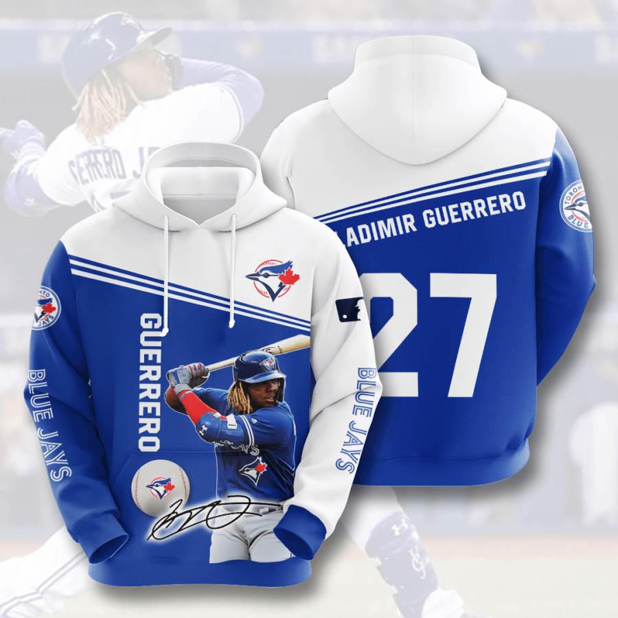 Sports Baseball Mlb Toronto Blue Jays Vladimir Guerrero Jr Usa 1251 3d Hoodie