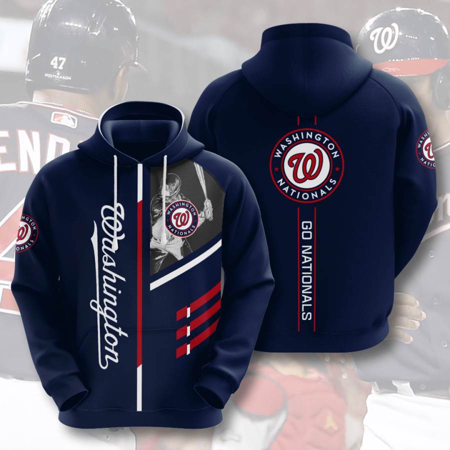 Sports Baseball Mlb Washington Nationals Usa 348 3d Hoodie