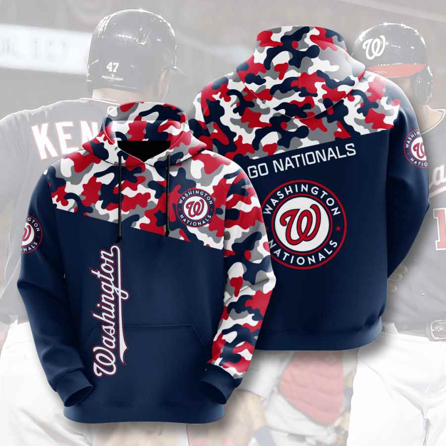 Sports Baseball Mlb Washington Nationals Usa 683 3d Hoodie