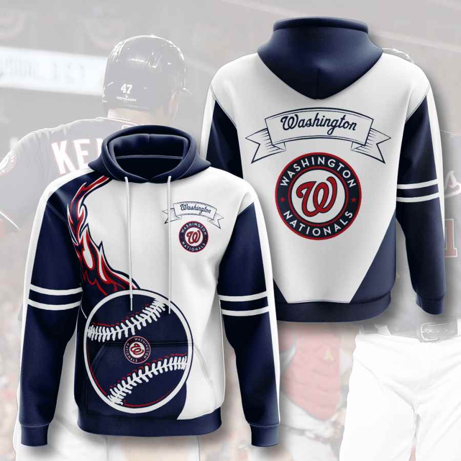 Sports Baseball Mlb Washington Nationals Usa 686 3d Hoodie