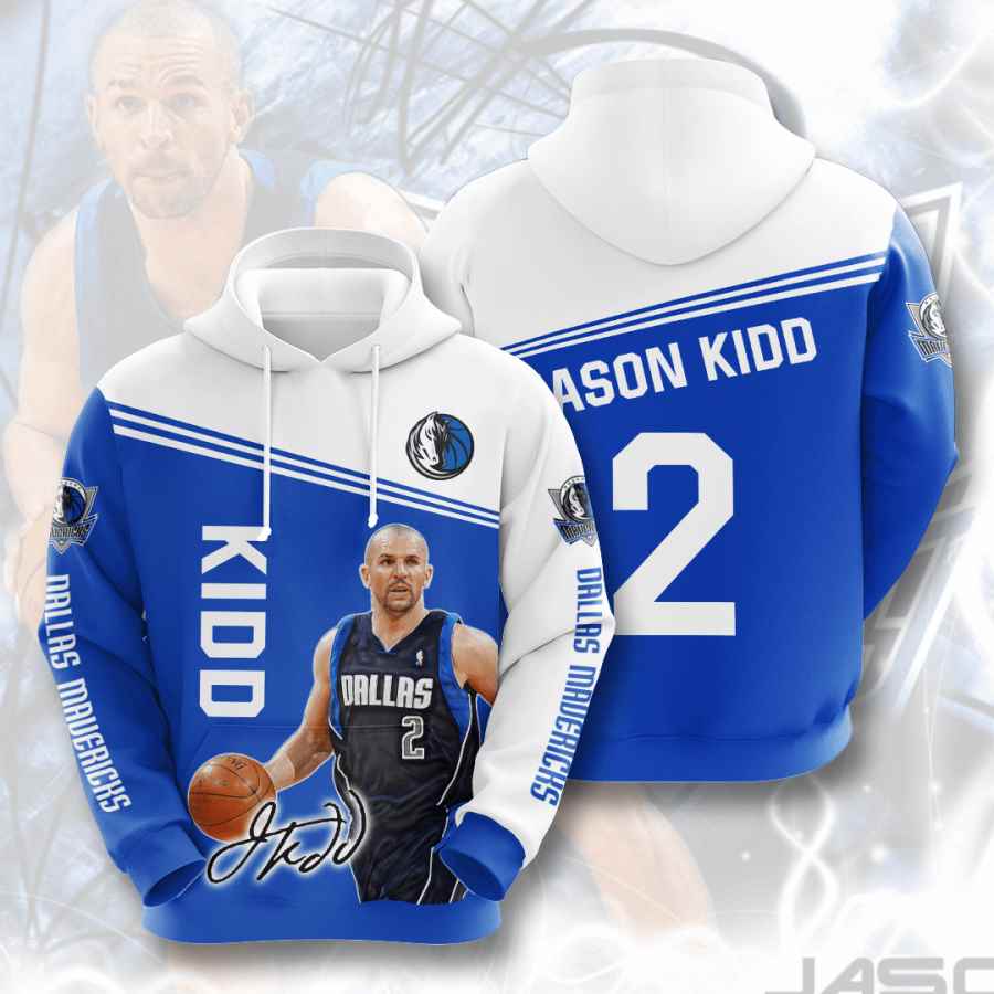 Sports Basketball Nba Dallas Mavericks Jason Kidd Usa 1001 3d Hoodie