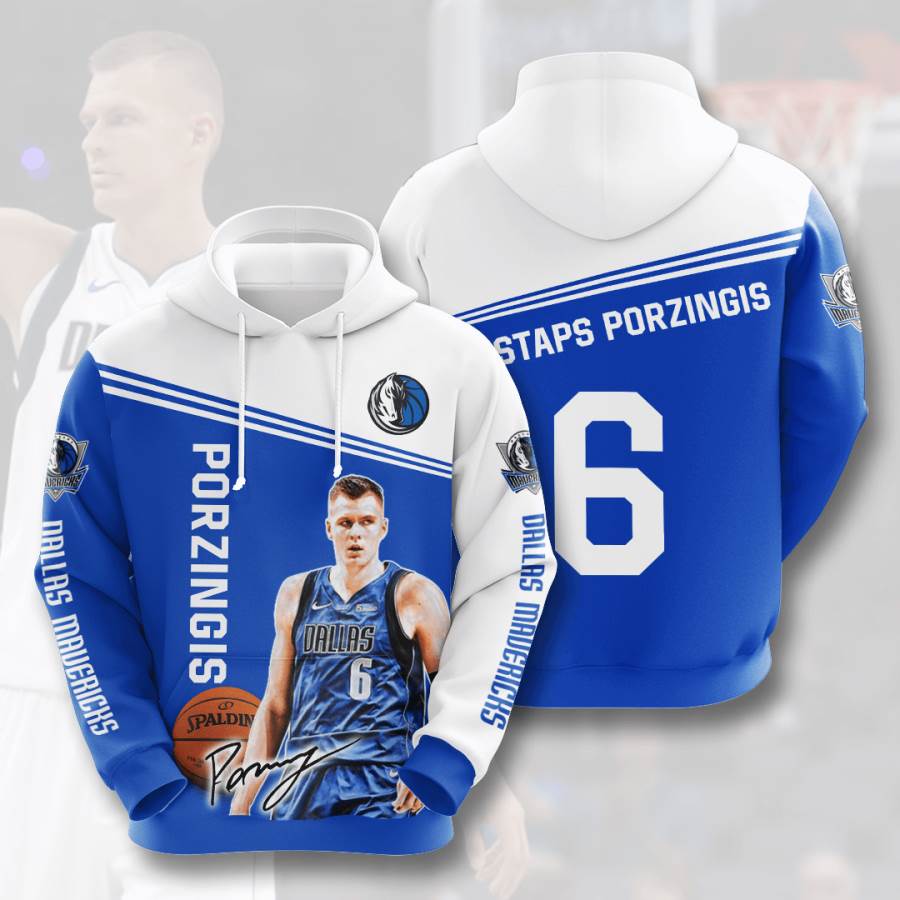 Sports Basketball Nba Dallas Mavericks Kristaps Porzingis Usa 1003 3d Hoodie