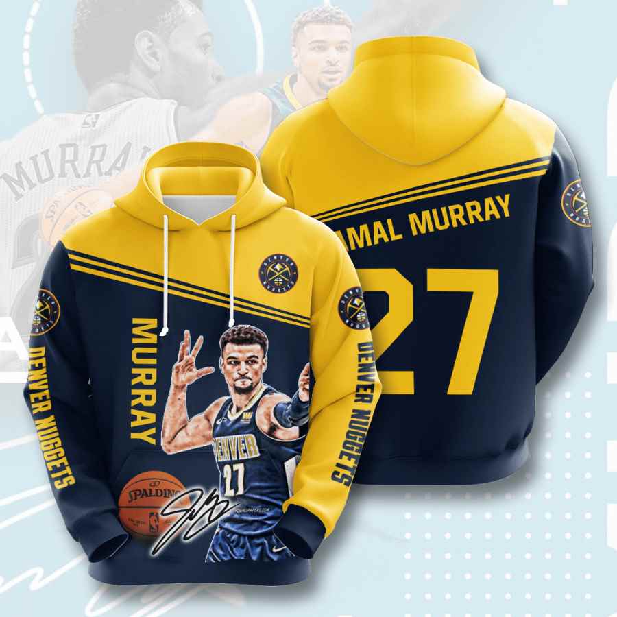 Sports Basketball Nba Denver Nuggets Jamal Murray Usa 1011 3d Hoodie