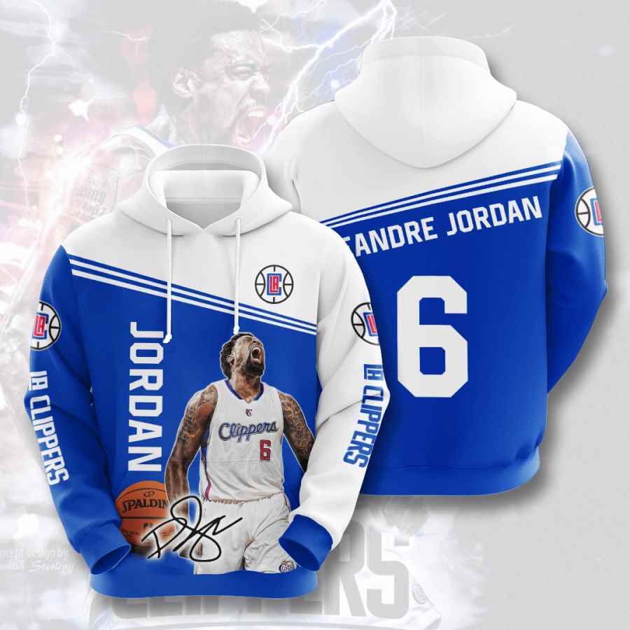 Sports Basketball Nba Los Angeles Clippers Deandre Jordan Usa 1088 3d Hoodie