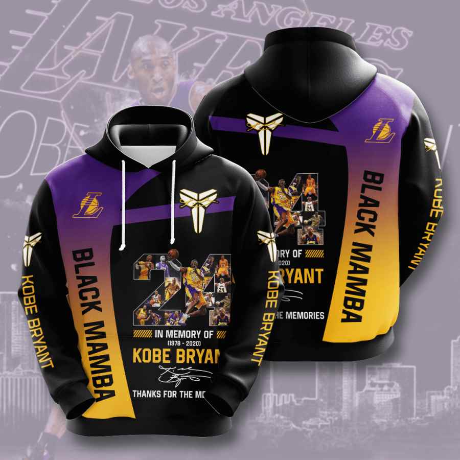 Sports Basketball Nba Los Angeles Lakers Kobe Bryant Usa 1388 3d Hoodie