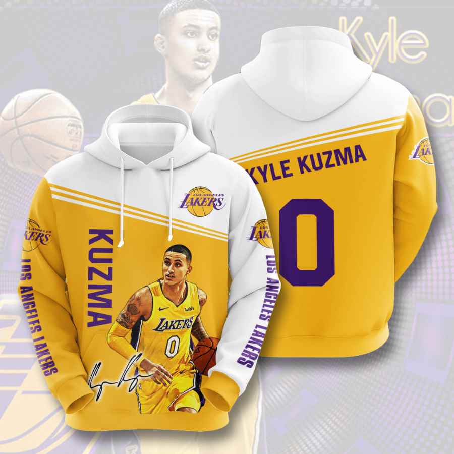 Sports Basketball Nba Los Angeles Lakers Kyle Kuzma Usa 1103 3d Hoodie