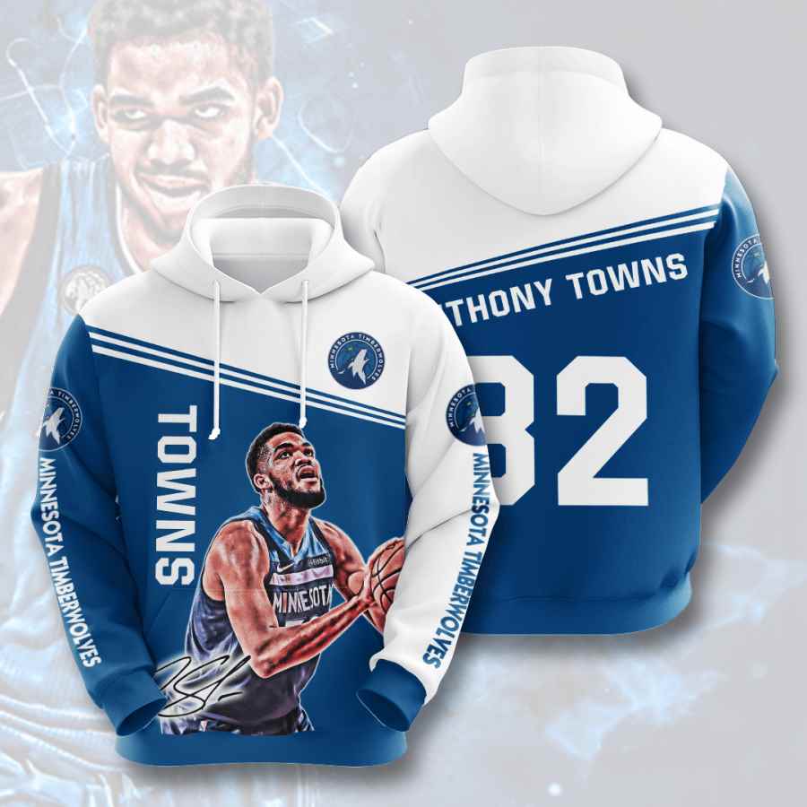 Sports Basketball Nba Minnesota Timberwolves Karlanthony Towns Usa 1123 3d Hoodie