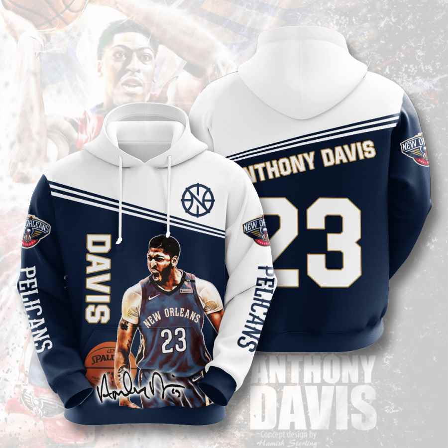 Sports Basketball Nba New Orleans Pelicans Anthony Davis Usa 1139 3d Hoodie