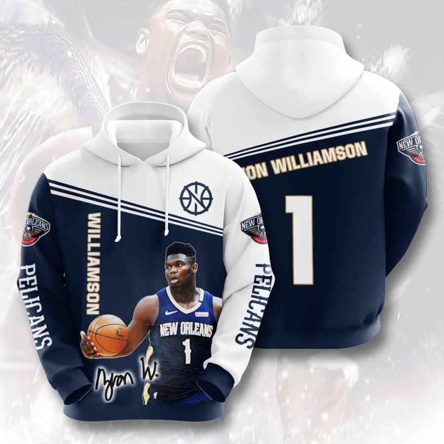 Sports Basketball Nba New Orleans Pelicans Zion Williamson Usa 1143 3d Hoodie