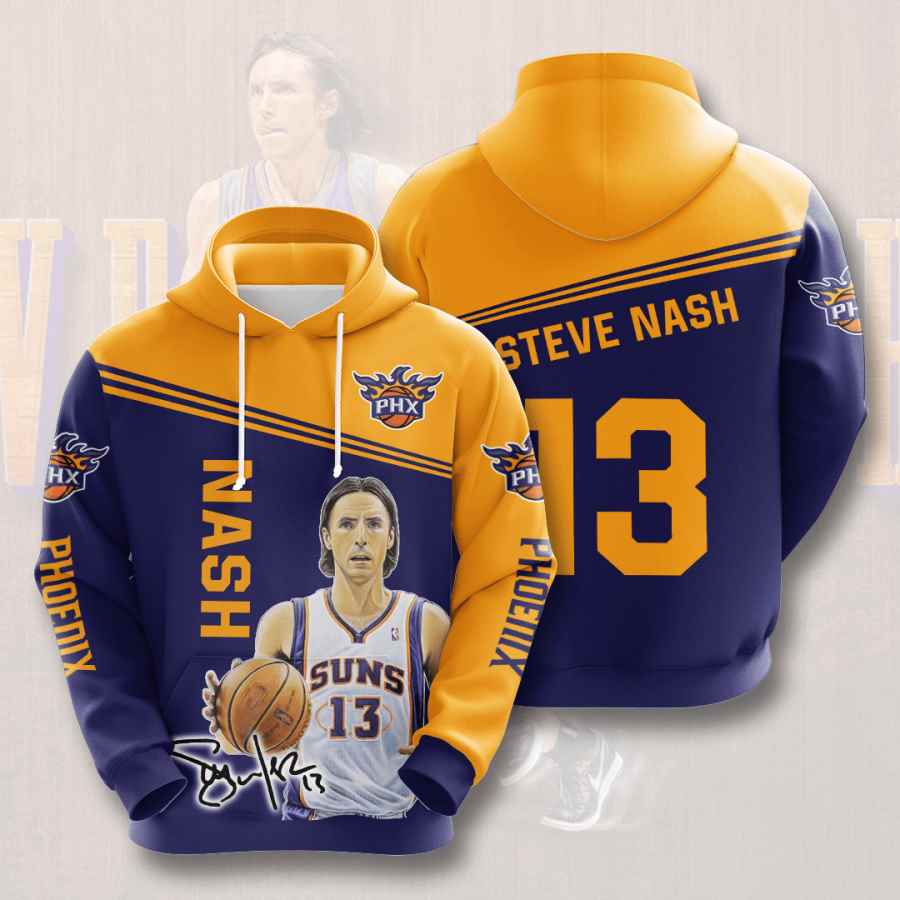 Sports Basketball Nba Phoenix Suns Steve Nash Usa 1200 3d Hoodie