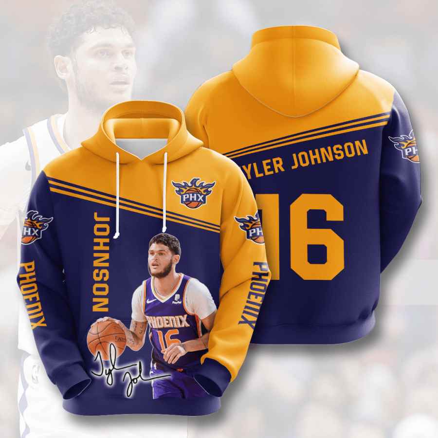 Sports Basketball Nba Phoenix Suns Tyler Johnson Usa 1201 3d Hoodie