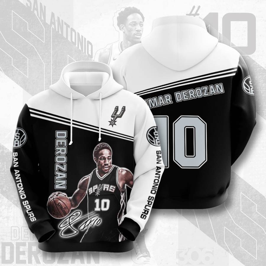 Sports Basketball Nba San Antonio Spurs Demar Derozan Usa 1207 3d Hoodie