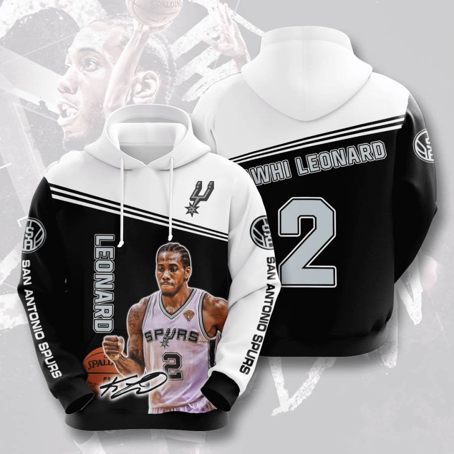 Sports Basketball Nba San Antonio Spurs Kawhi Leonard Usa 1208 3d Hoodie