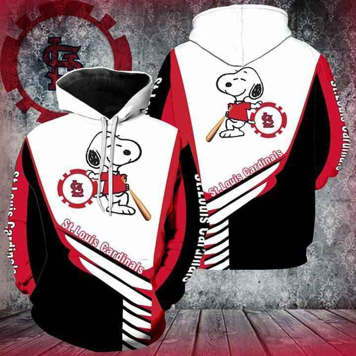St Louis Cardinals Snoopy Player Hoodie 3d