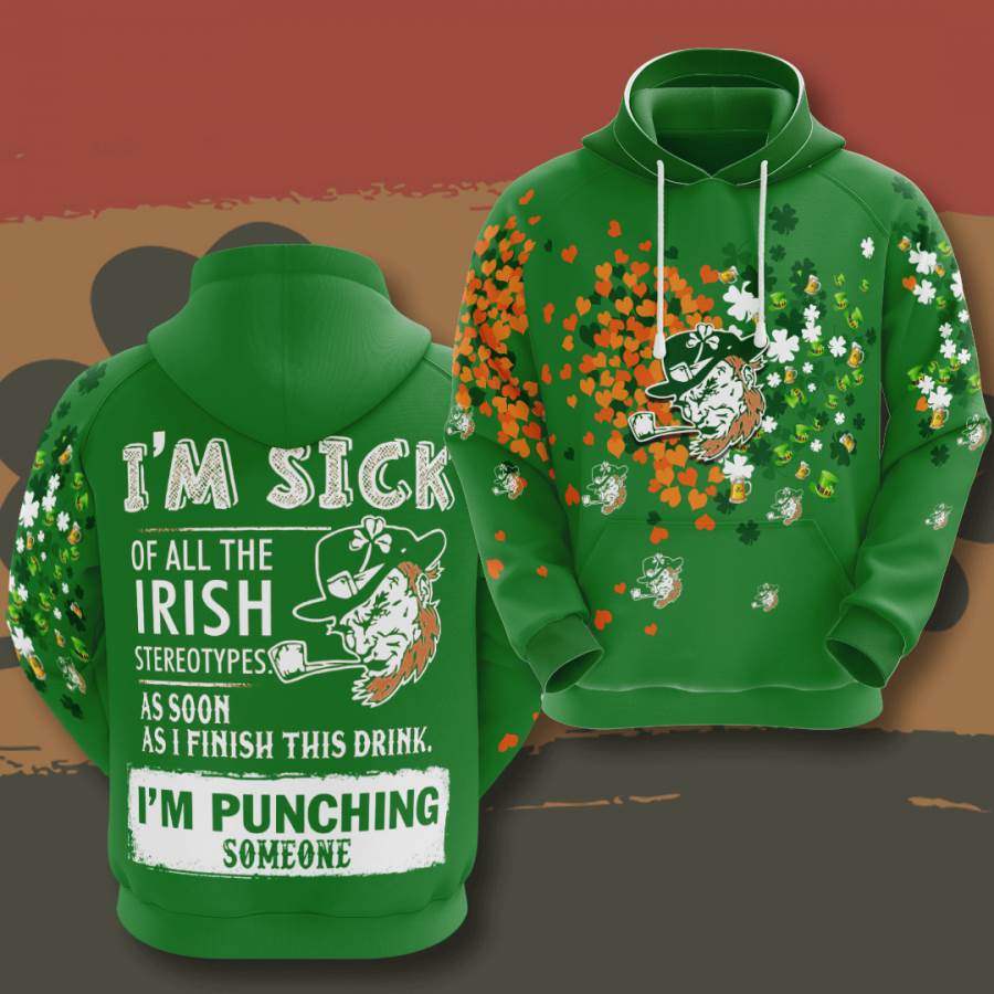 St Patricks Day Usa 1053 3d Hoodie