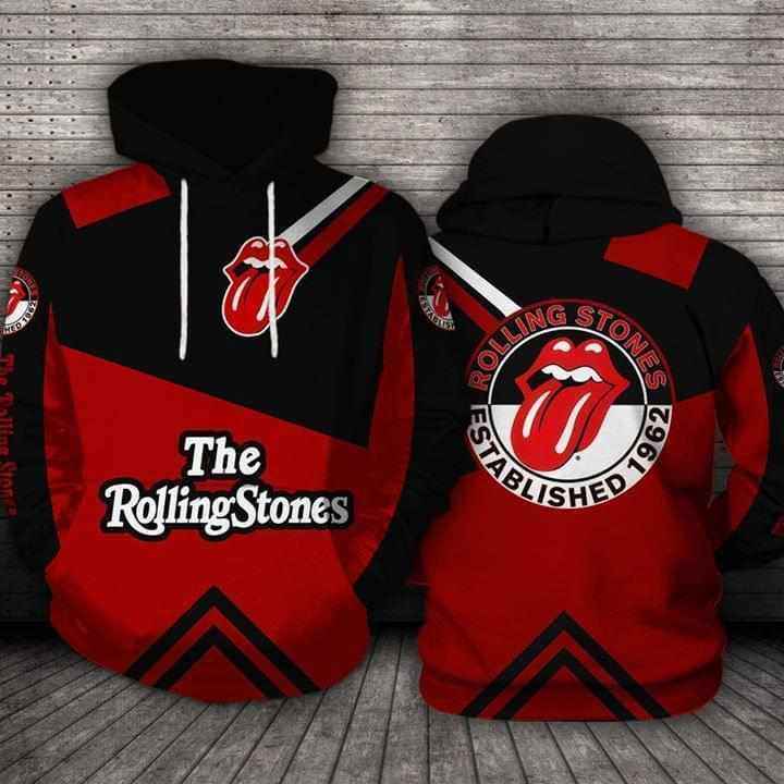 The Rolling Stones Established 1962 Logo Hoodie 3d